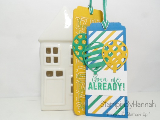 Make It Monday video tutorial to make birthday tags using Balloon Adventures from Stampin' Up! UK