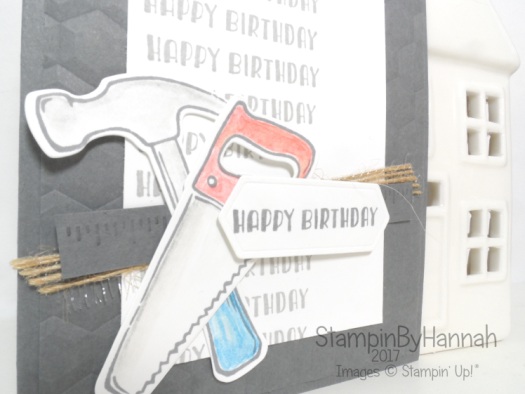 Men's birthday card using Nailed It from Stampin' Up! UK