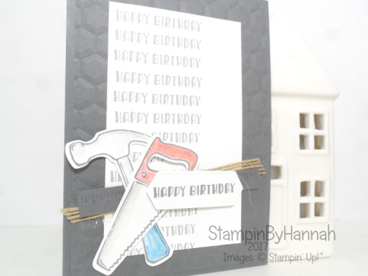 Guys Birthday Card using Nailed It Bundle from Stampin' Up! UK
