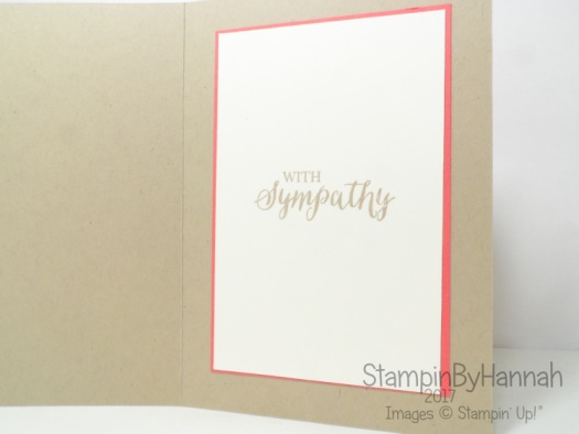 Sympathy Card using Avant Garden and Rose Garden from Stampin' Up! UK