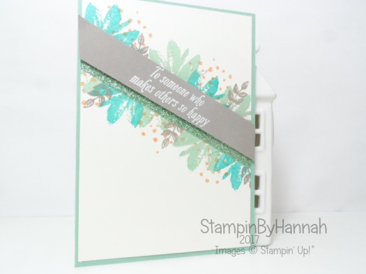 Make It Monday Video Tutorial Stamp Layering Thank you card using Avant Garden from Stampin' Up! Sale-a-bration saleabration