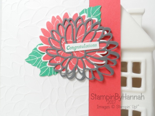 Sunday Colour Splash Colour Challenge Congratulations Card using Watermelon Wonder Emerald Envy Basic Gray and Special Reason from Stampin' Up!