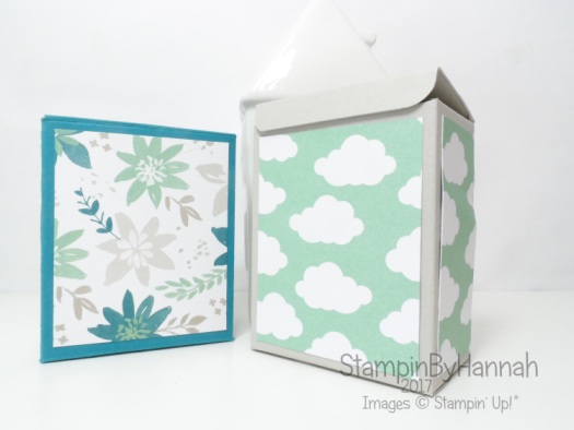 Cute gift box video tutorial using Blooms and Bliss floral patterned paper from Stampin' Up!
