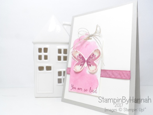 Global Design Project Case the Designer Louise Sharpe Watercolour Kindness card using Watercolour Wings from Stampin' Up! UK