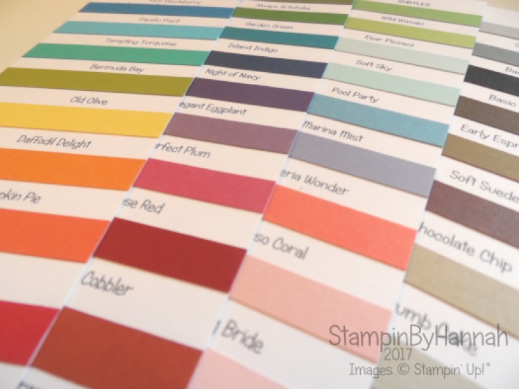 Stampin' Up! Colour Charts