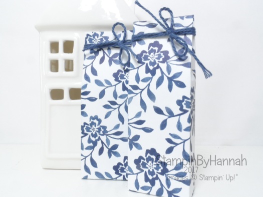 3D Friday Video Tutorial Mini Chocolate Gift Bags using Stampin' Up! Designer Series Paper