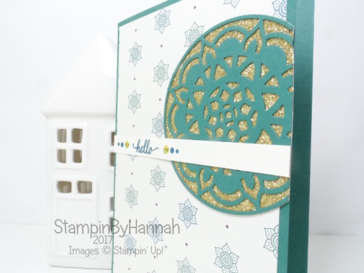 Cute Hello card using Eastern Beauty from Stampin' Up!