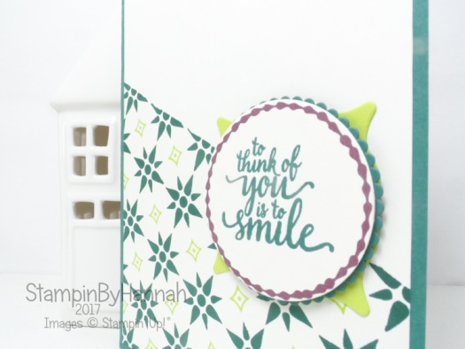 Make It Monday Video Tutorial making backgrounds with small stamps using Eastern Beauty from Stampin' Up!