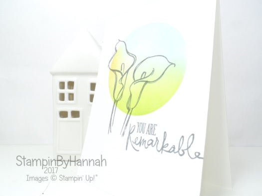 Pootles Papercraft Design Team Remarkable You One Layer Ink Blended Just Because Card using Stampin' Up! products