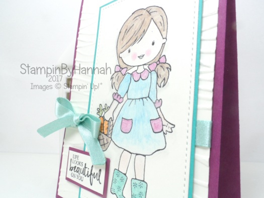Stampin' Up! Just Because card using Beautiful You and Garden Girl