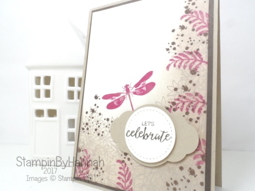 How to make a shabby chic congratulations card using Awesomely Artistic from Stampin' Up!